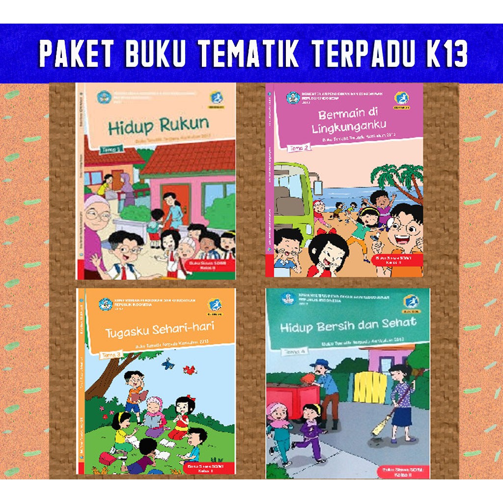 Jual BUKU PAKET TEMATIK SEMESTER 1 KELAS 2 SD TEMA 1234 | Shopee Indonesia