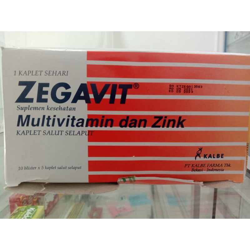 Jual zegavit multivitamin zinc 50 tablet | Shopee Indonesia