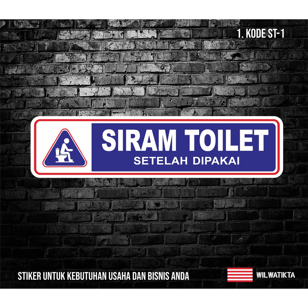 Jual Sticker Sign Siram Toilet Shopee Indonesia