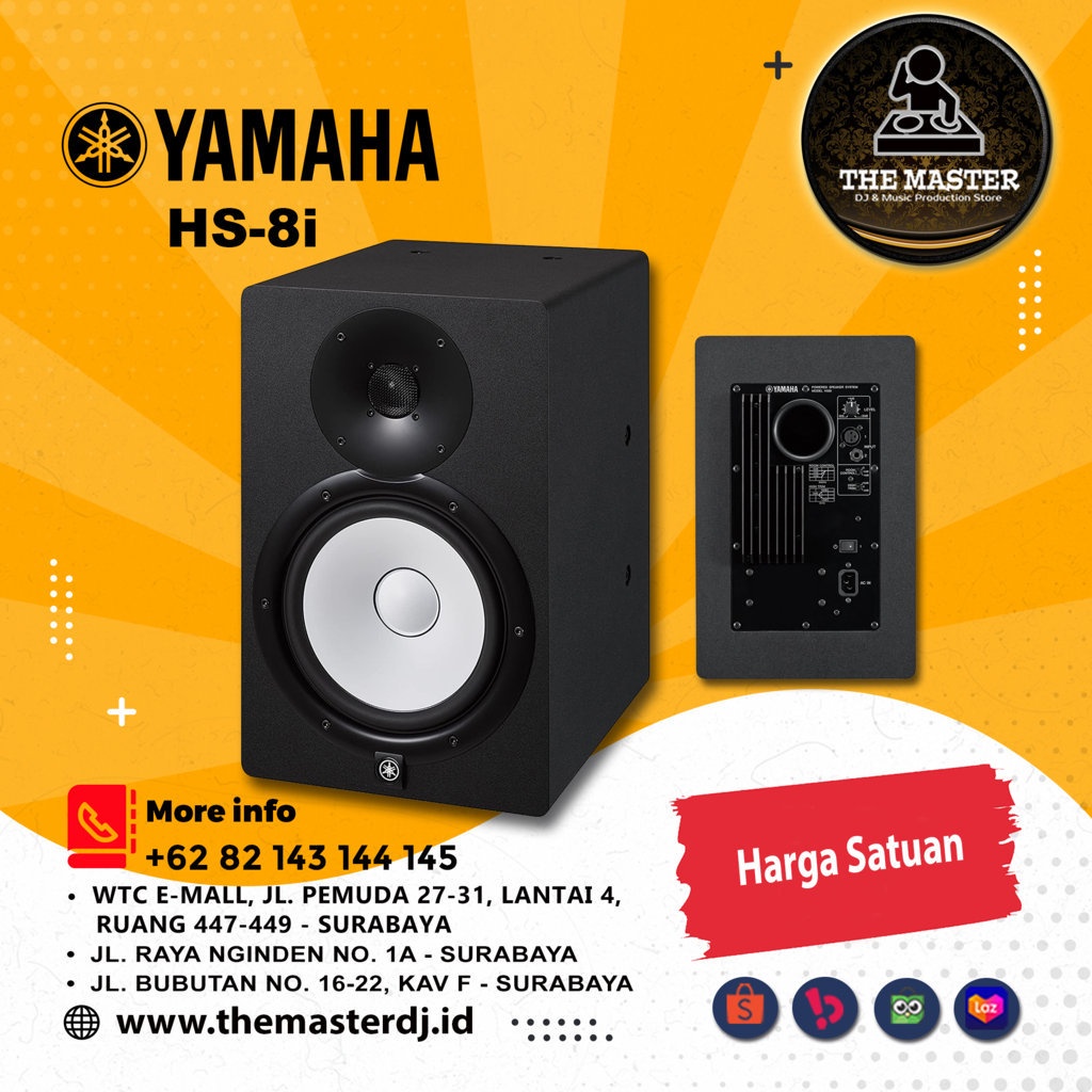 Speakers Hs8i Yamaha HS8 HS8MP MATCHED PAIR HS8I Studio Monitor With