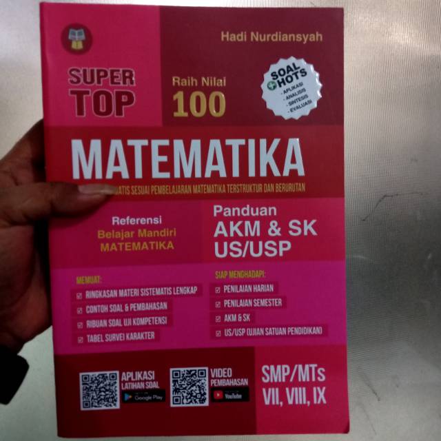 Jual BUKU SUPER TOP MATEMATIKA RAIH NILAI 100 SMP MTs / BUKU PANDUAN ...