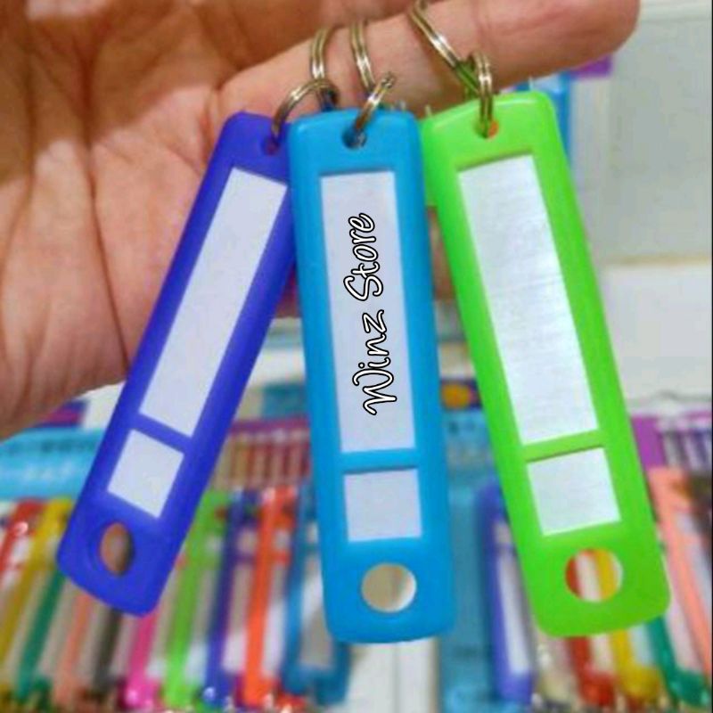 Jual Gantungan Kunci Label Nama Penanda Gunindo GK 12 harga 1 Set isi ...