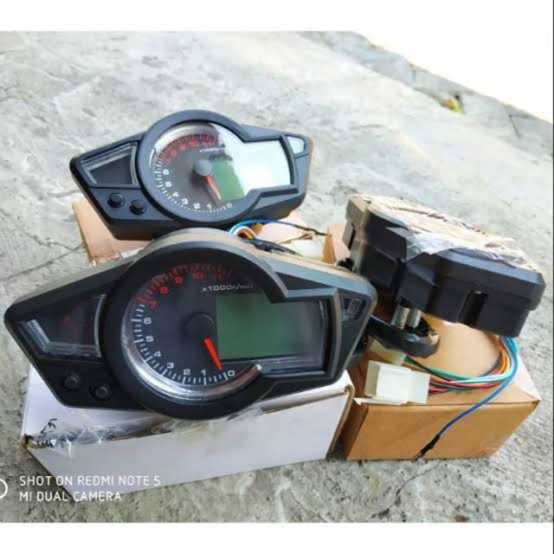 Jual SPIDOMETER rpm DIGITAL model KOSO RX1N Universal spido takometer ...