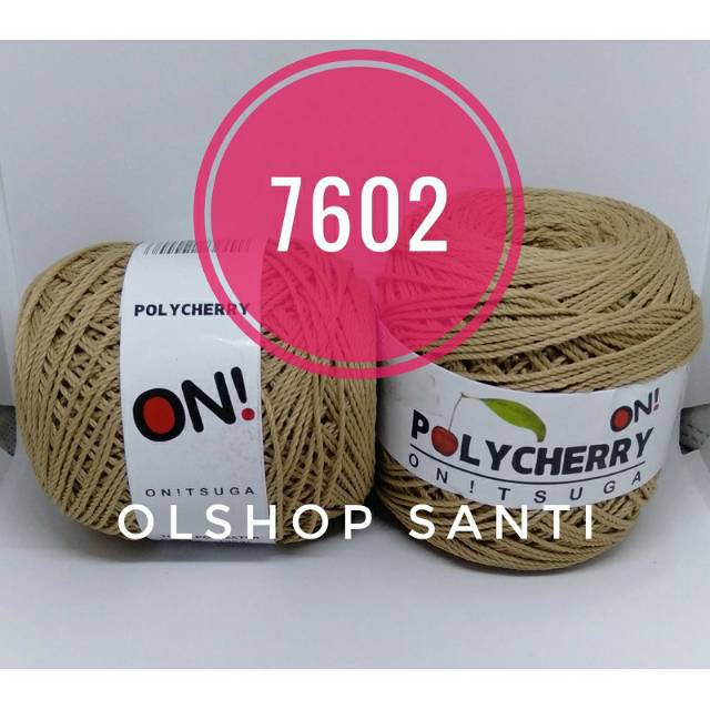 Jual Benang Rajut POLYCHERRY Onitsuga warna COKLAT MUDA (7602) | Shopee ...