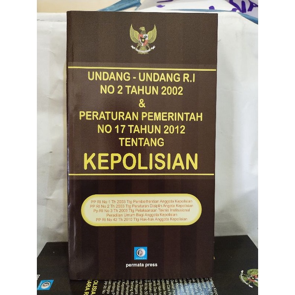 Jual UU RI No 2 Tahun 2002 & PP No 17 Tahun 2012 Tentang KEPOLISIAN ...