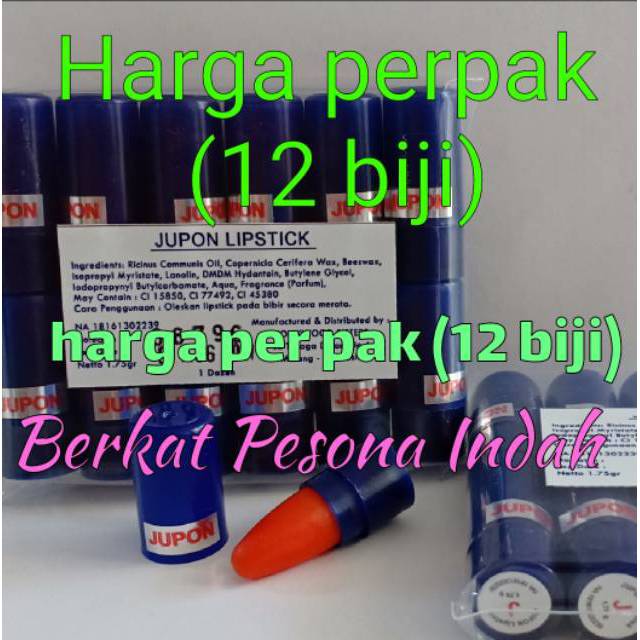 Jual Lipstik jupon ISI 12 BIJI | Shopee Indonesia