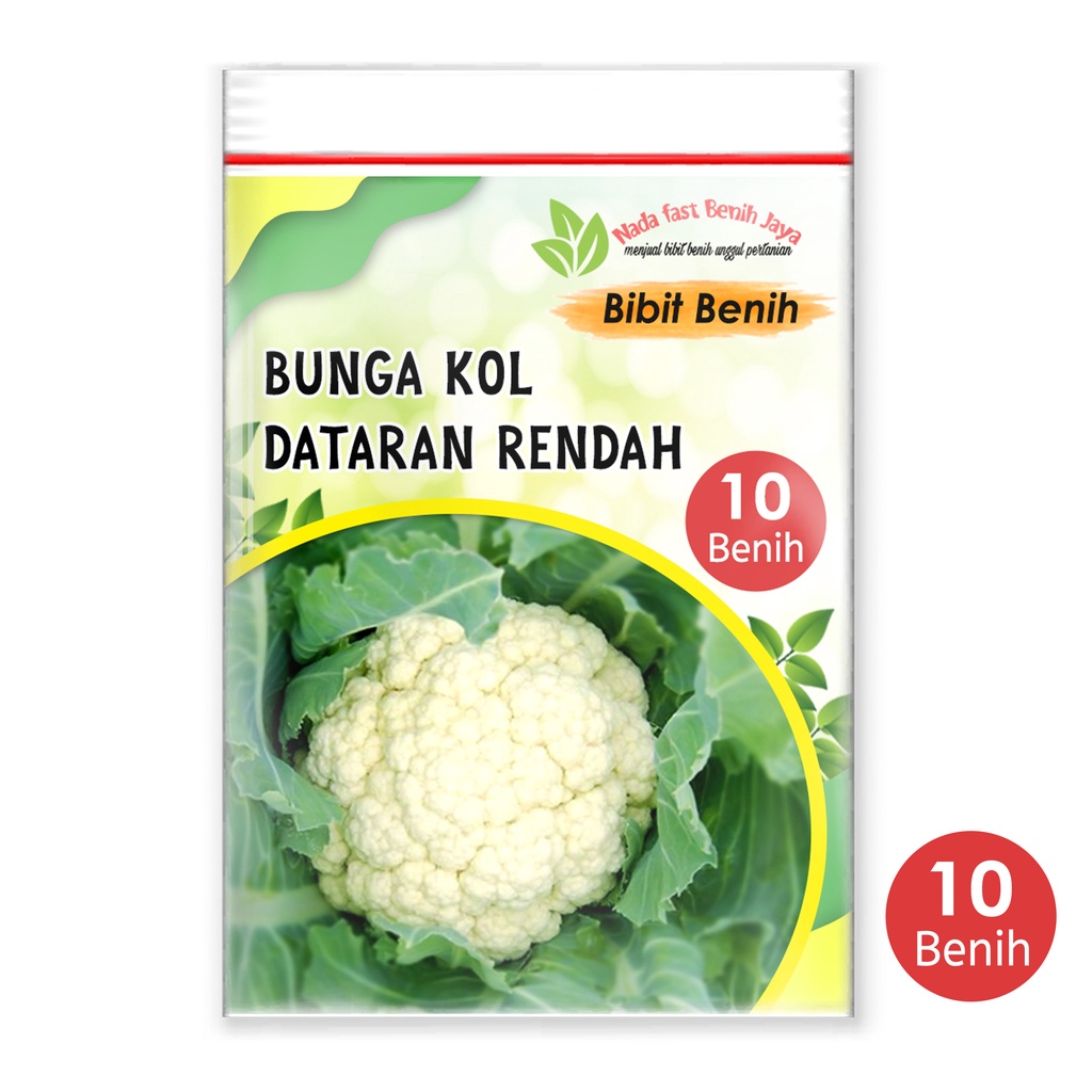 Nada fast benih jaya - 10 biji benih sayuran - bibit sayuran bunga kol dataran rendah unggulan