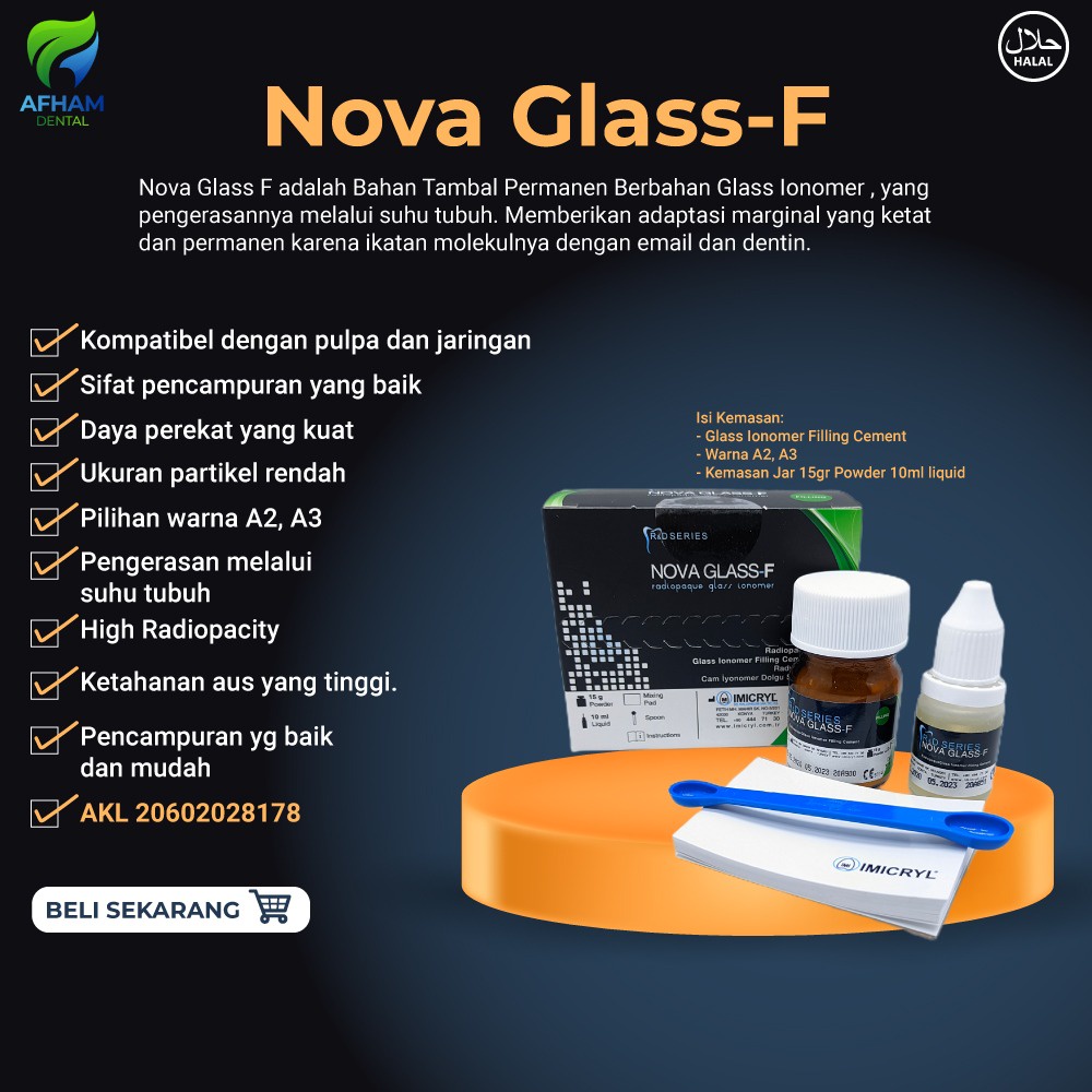 Jual DENTAL GLASS IONOMER FILLING CEMENT GIC Serupa FUJI TYPE 9 / NOVA