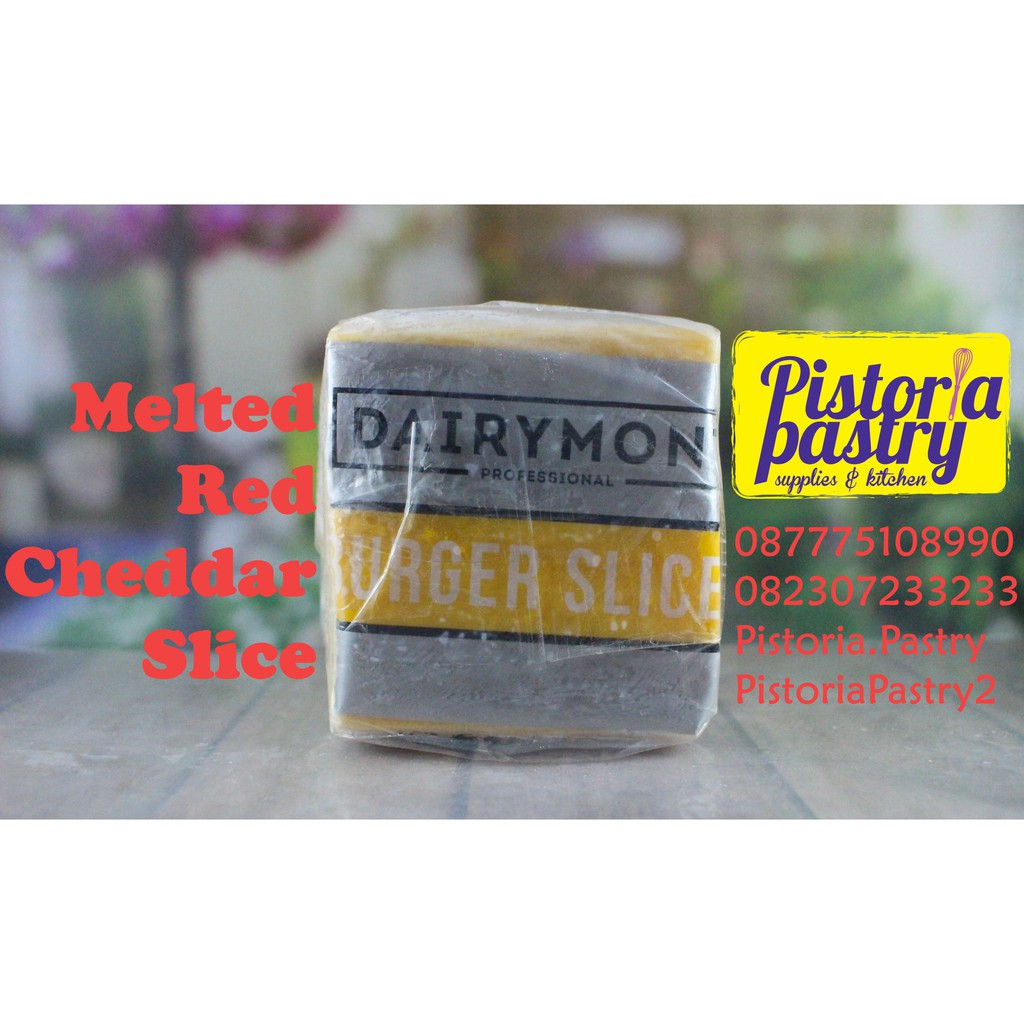 Jual Melted Red Cheddar Slice Dairymont Gr Part Shopee