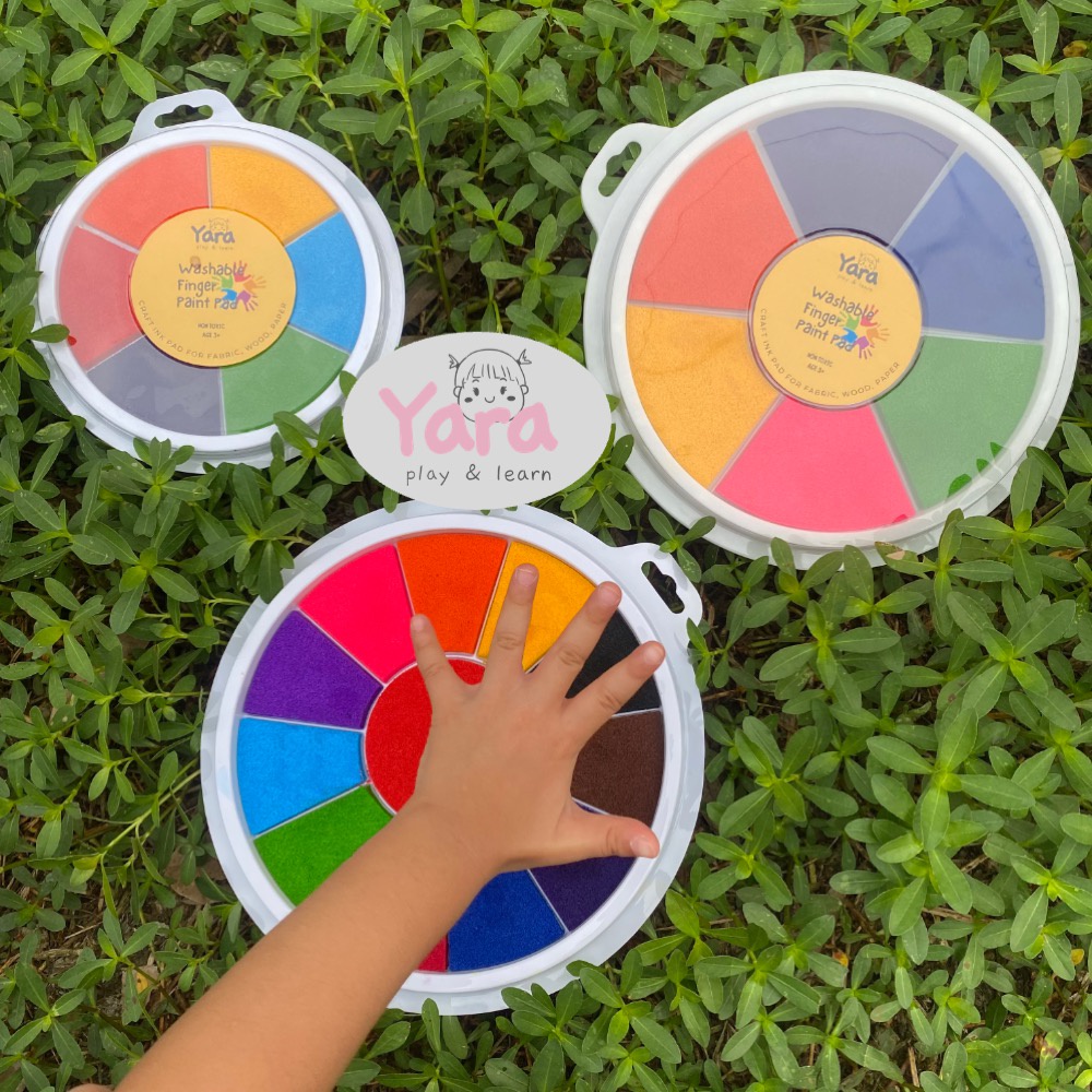 Jual Yara Jumbo Washable Finger Stamp Pad Hand Paint for Craft and