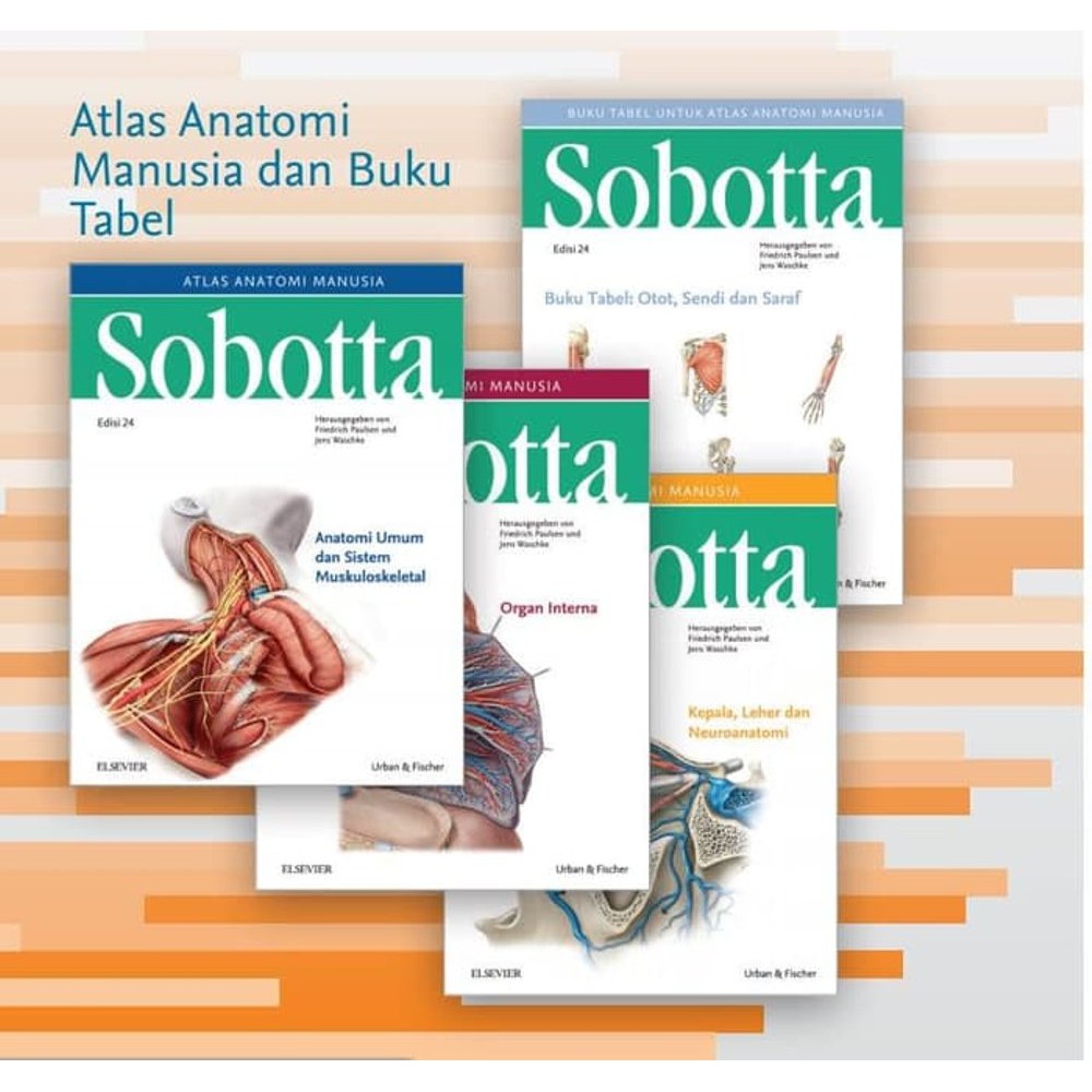 Jual Sobotta Atlas Anatomi Manusia Edisi 24 Isi 3 Buku Jl 12 Dan 3 E Sobotta Complete