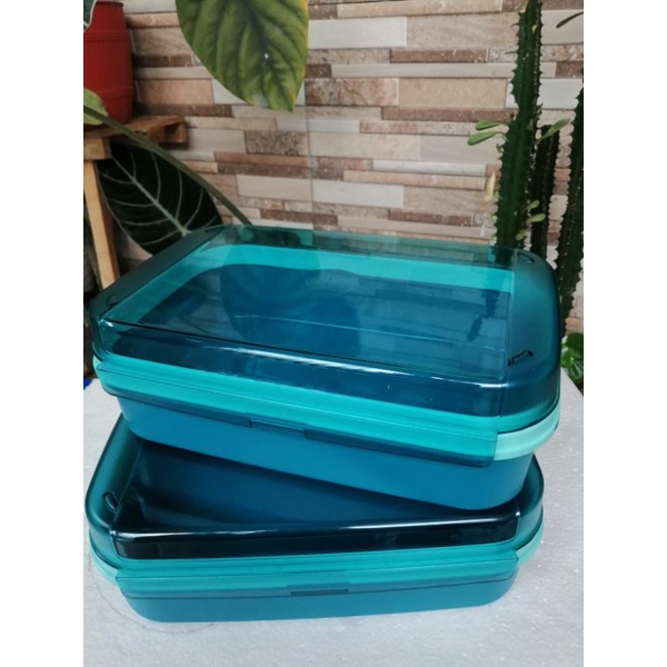 Jual Ezy keeper / signatur rectaguler tupperware biru toska (1 ...