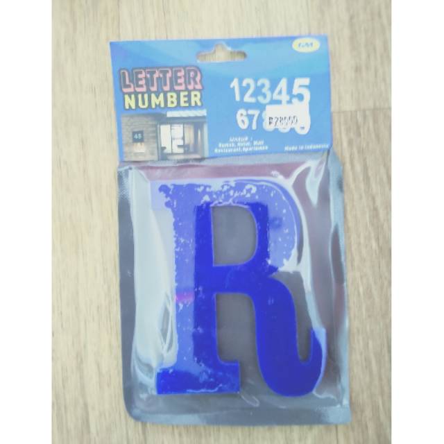 Jual GM LABEL ACRYLIC HURUF R UKURAN 10CM | Shopee Indonesia