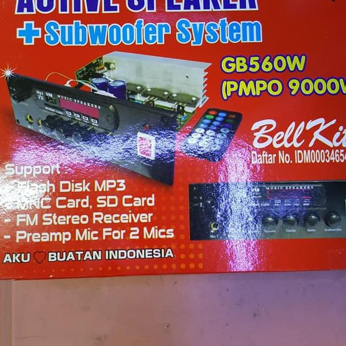 Jual BEST KIT SPEAKER AKTIF SUBWOFER +USB MP3 PLAYER GSX 199 , Q1 ...