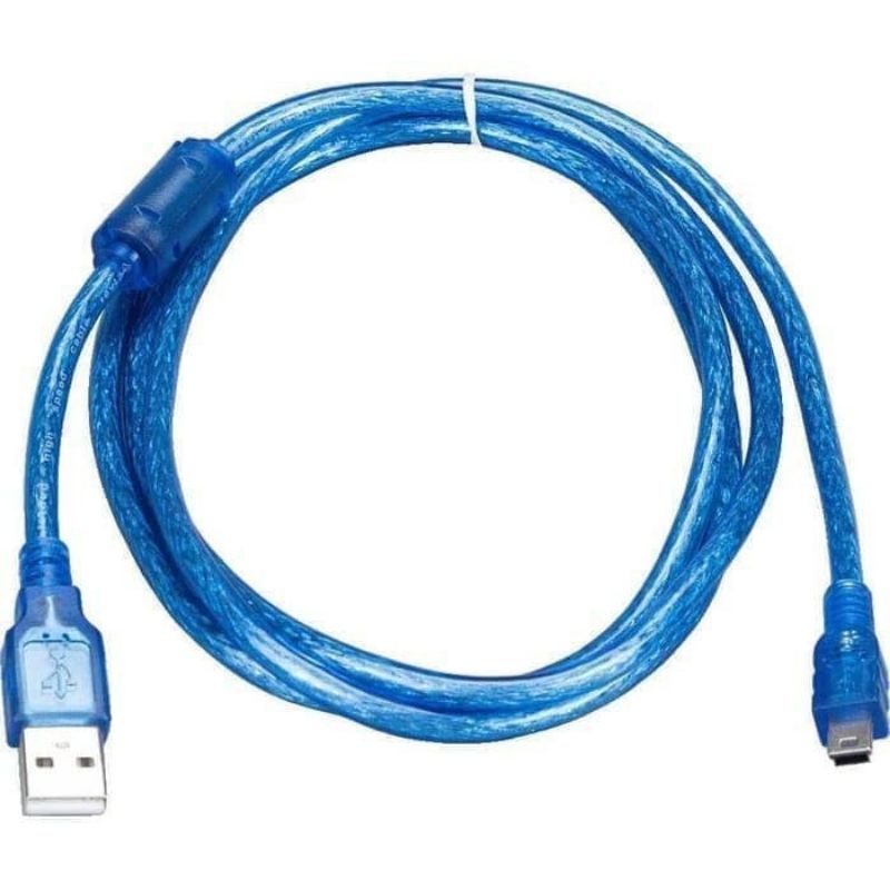 Jual Kabel Usb To Mini Usb Usb Pin Meter Kabel Usb Pin Transparant Biru Panjang M