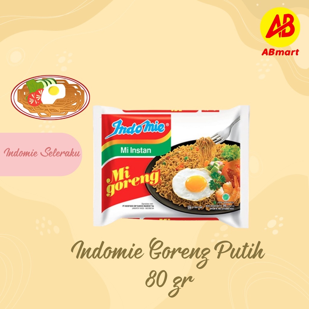 Jual Indomie Goreng Putih 80 gr/Mie Instan | Shopee Indonesia