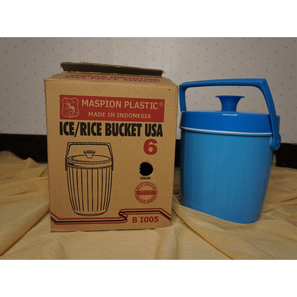 Jual ICE/RICE BUCKET.THERMOS ES/ NASI USA MASPION 6 LITER | Shopee ...