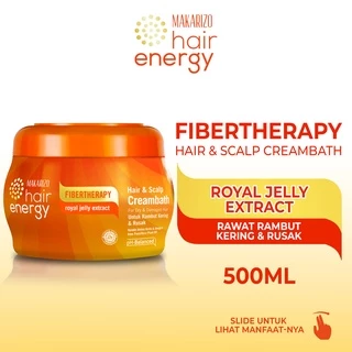 Makarizo Hair Energy Fibertherapy Hair & Scalp Creambath Royal Jelly 500 mL