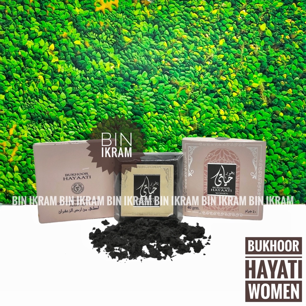 Jual Buhur Arab Dupa Serbuk Bukhoor Hayaati Women 40gr Bukhur Hayati ...