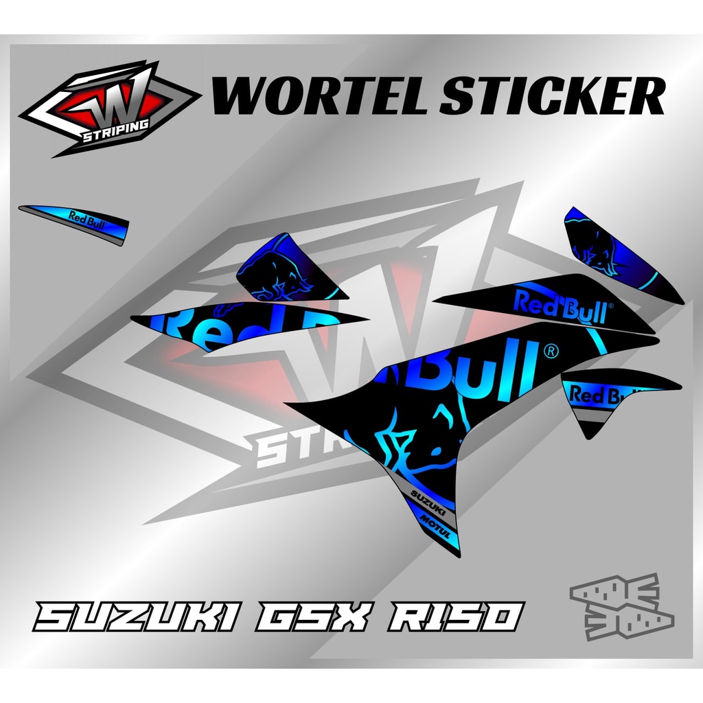 Jual Striping Hologram GSX R 150-Stiker Lis Decal Motor GSX R 150 ...