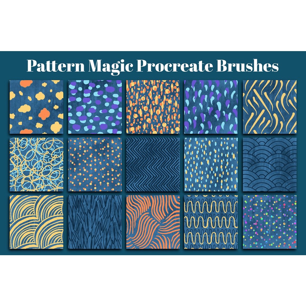 Jual Procreate Brush - 50 Pattern Magic Procreate Brushes | Shopee ...