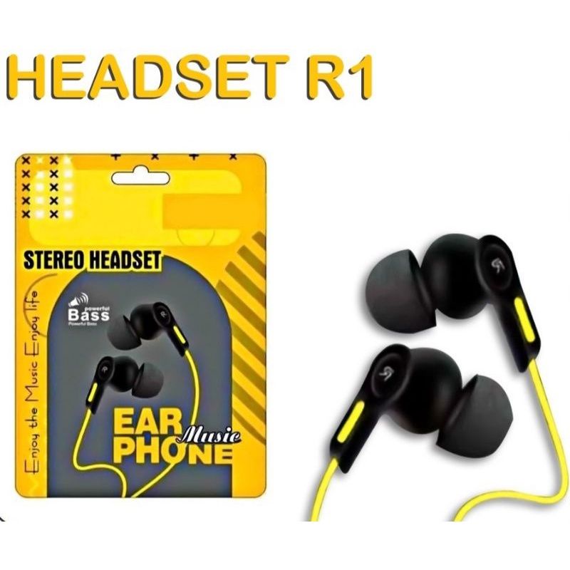 Jual Headset / Handsfree REALME R1 Music Stereo Bass Shopee Indonesia