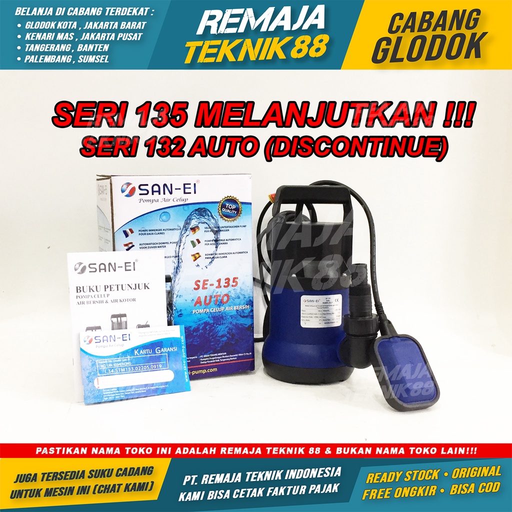 Jual SAN-EI 135 AUTO Pompa Celup Air Pompa Rendam Pompa Sirkulasi Kolam ...