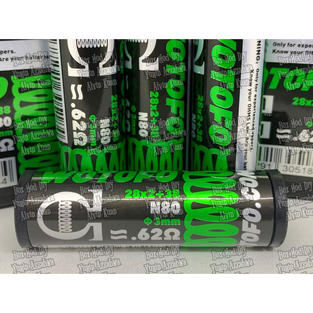 Jual wotofo kawat coil wire dual core fused clapton alien ni80 ...
