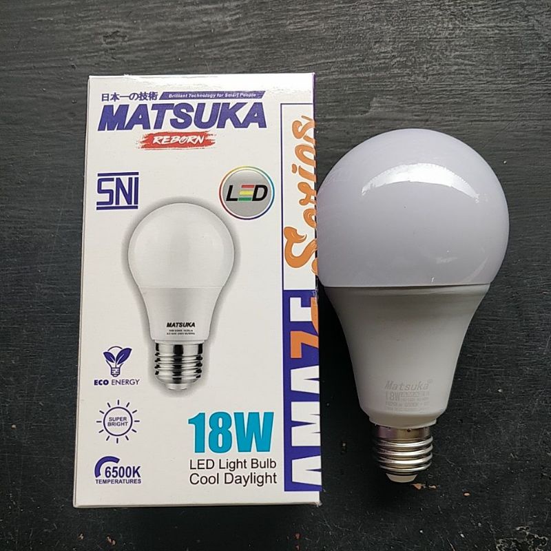 Jual Lampu Led Bohlam Garansi Matsuka Amaze Watt Termurah Garansi