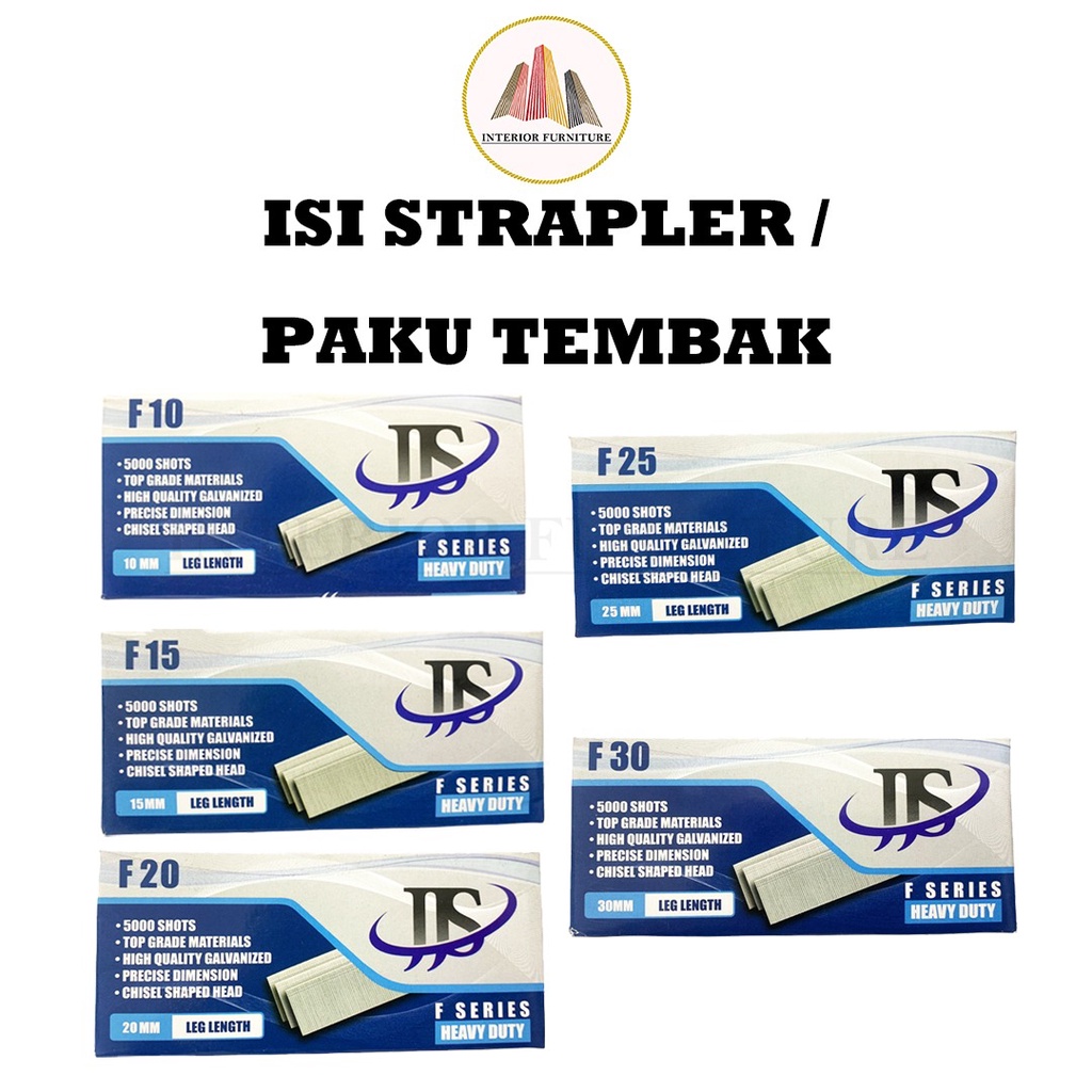 Jual Isi Paku Tembak Refill Air Nailer Stapler Gun Isi Ulang Paku