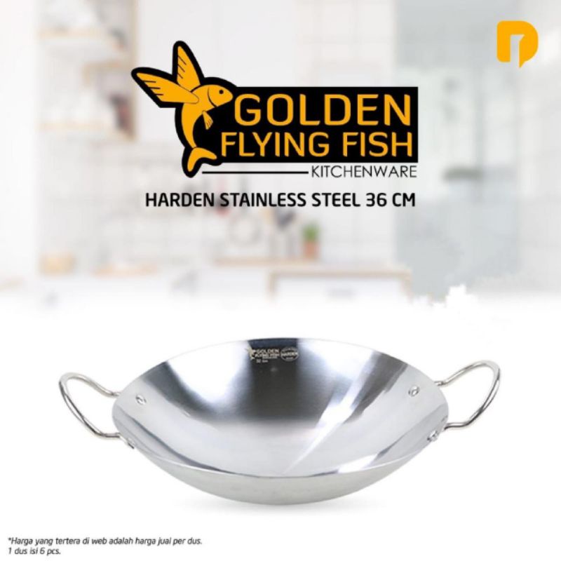 Jual Golden Flying Fish Harden Stainless Steel 36 Cm | Shopee Indonesia