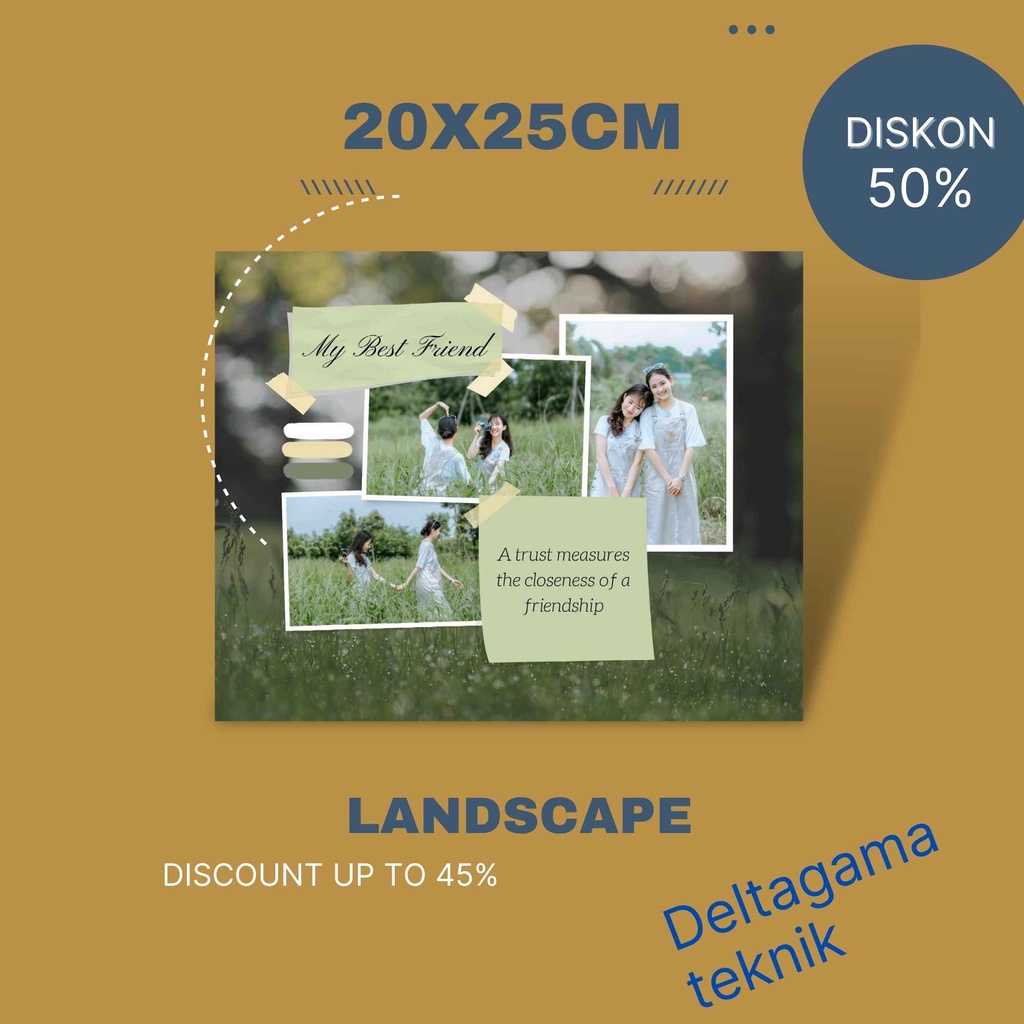 Jual Kado Wisuda Selamat Ulang Tahun Hiasan Dinding Landscape X Cod