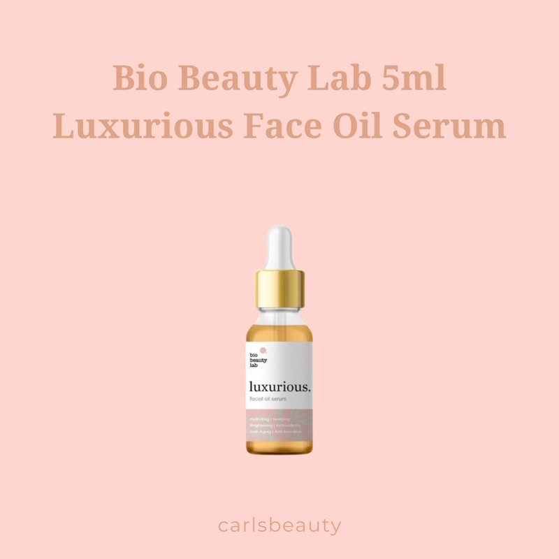 Jual Bio Beauty Lab Luxurious Facial Oil Serum 5ml Shopee Indonesia