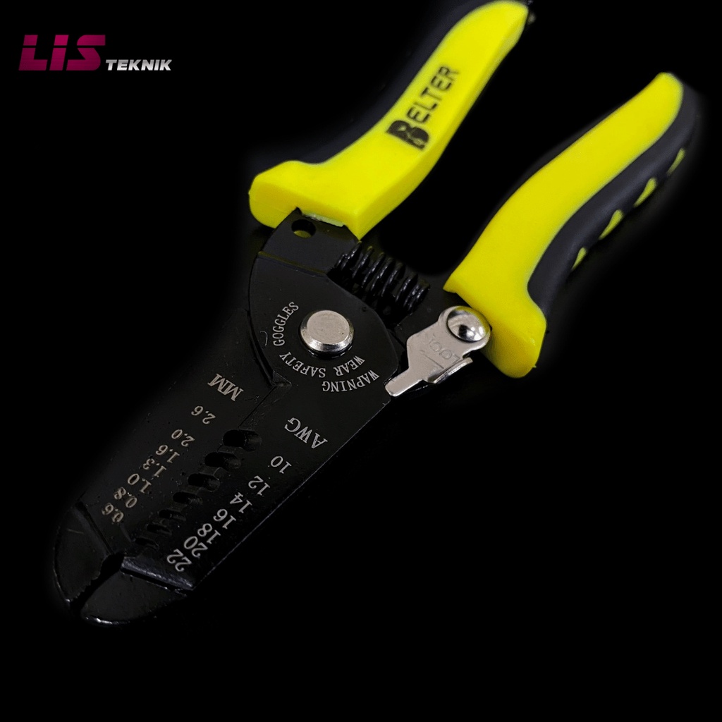 Jual Belter Tang Potong Kupas Kabel 3in1 Wire Stripper Gunting Kupas ...