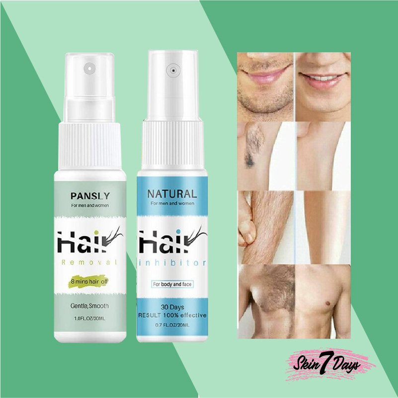 Jual 【JKT】pansly Hair Removal spray 30ml & Hair Grow Inhibitor spray ...