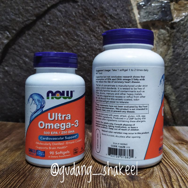 Jual NOW Foods Ultra Omega 3 90/180 Softgels 500 EPA/250 DHA | Shopee ...