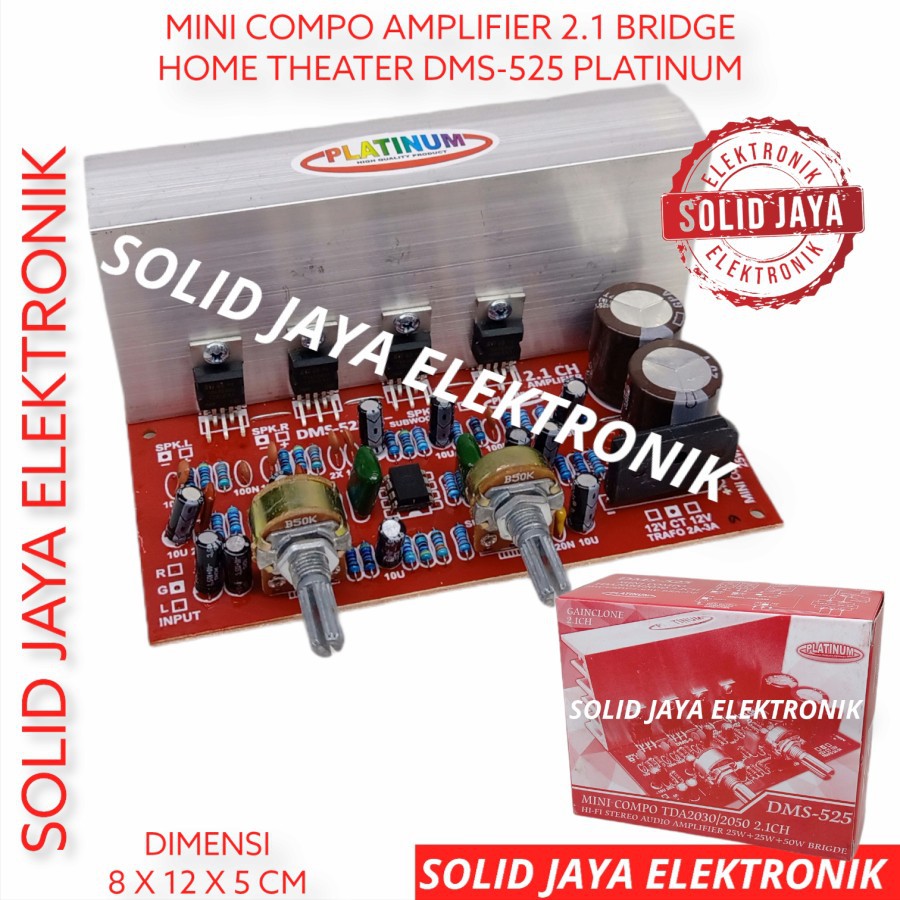 Jual KIT POWER MINI COMPO 2.1 CHANNEL HI FI STEREO AMPLIFIER GMC DMS525 ...