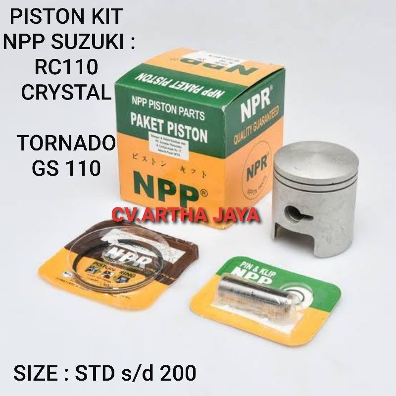 Jual PISTON KIT NPP SUZUKI RC110 / RC 110 / CRYSTAL / TORNADO GS 110 ...