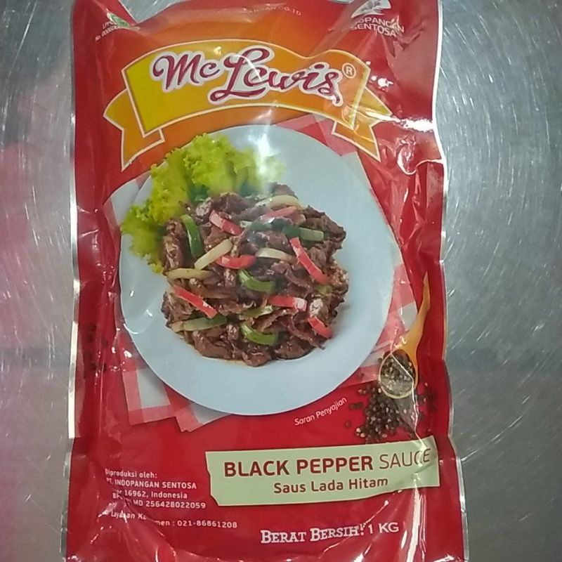 Jual Mc Lewis Black Pepper Sauce Murah Enak Packing Ori Kg Shopee Indonesia