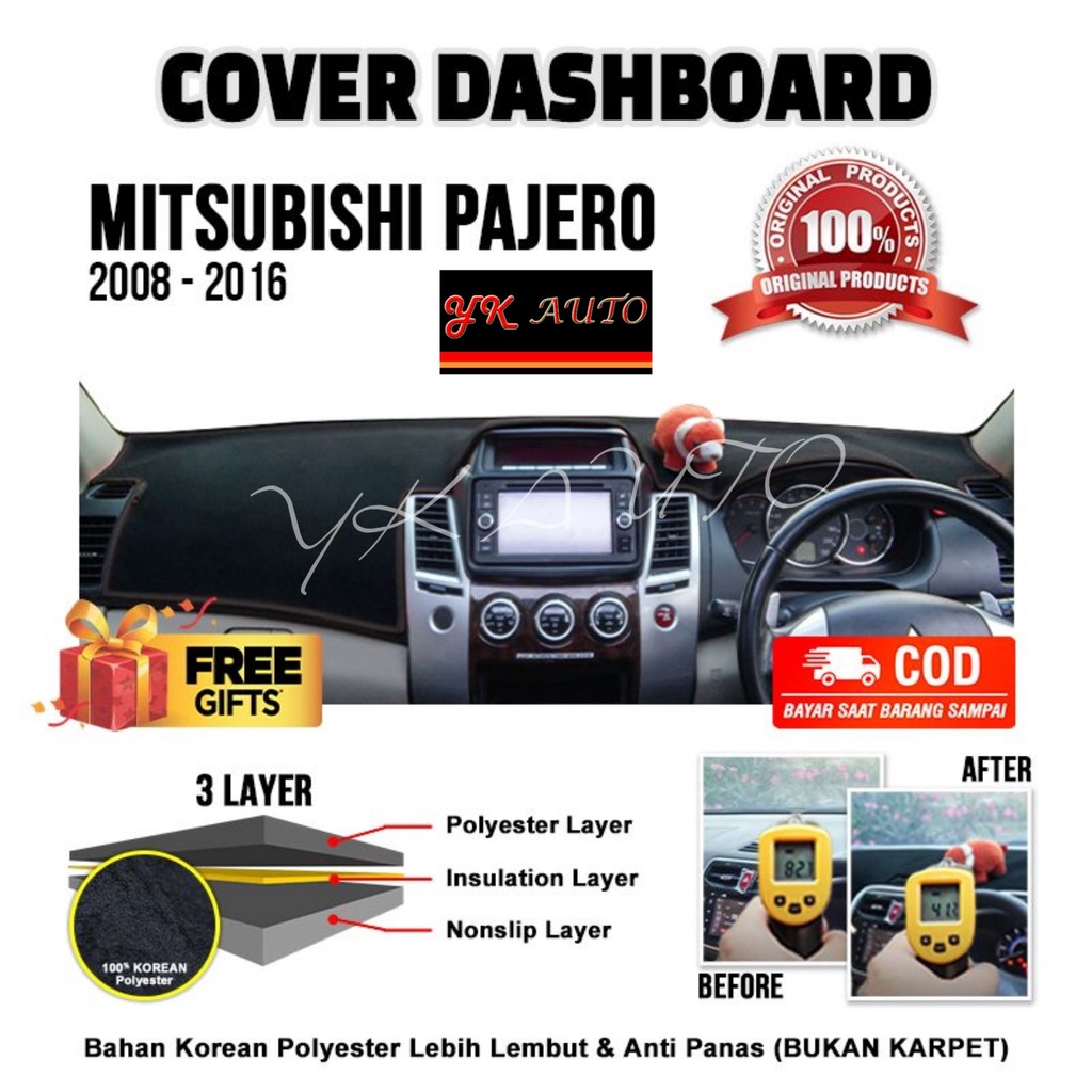 Jual Cover Dashboard Premium Mitsubishi Pajero Sport Gen Cover Dasboard Pajero Sport Gen