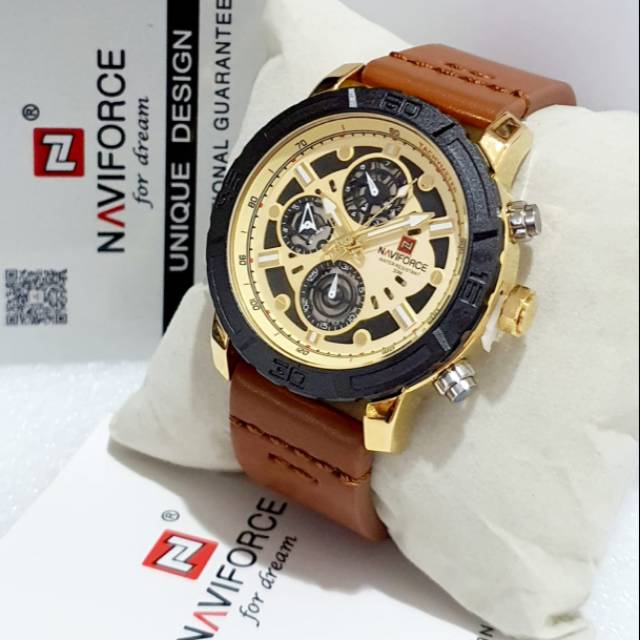 Jual Jam tangan naviforce tali kulit original Shopee Indonesia