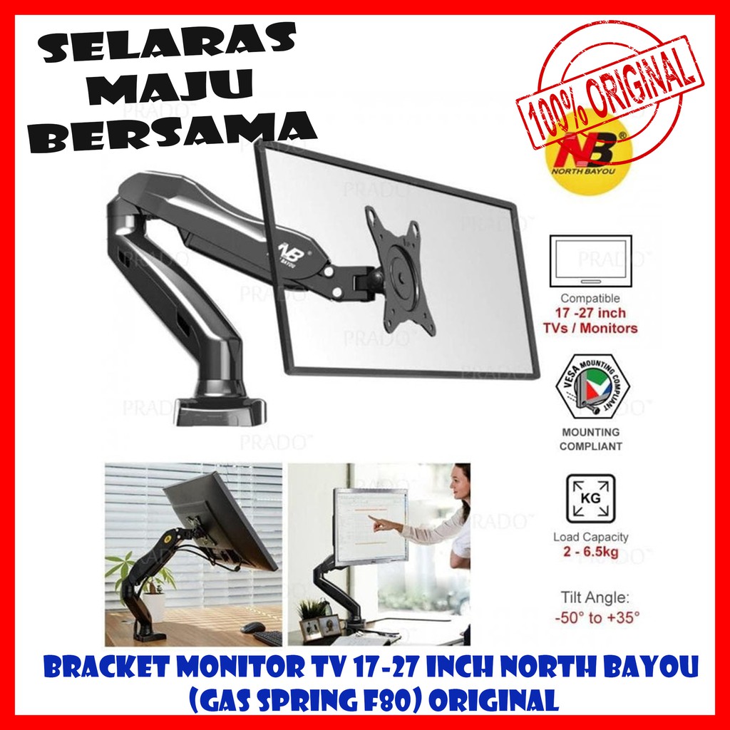 Jual Bracket Monitor Tv Inch North Bayou Gas Spring F Shopee Indonesia