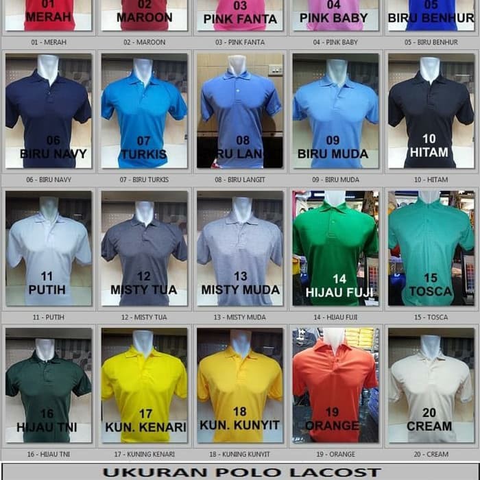 Jual Polo Shirt Kaos Kerah Kaos Berkerah Kaos Polos Kaos Seragam ...