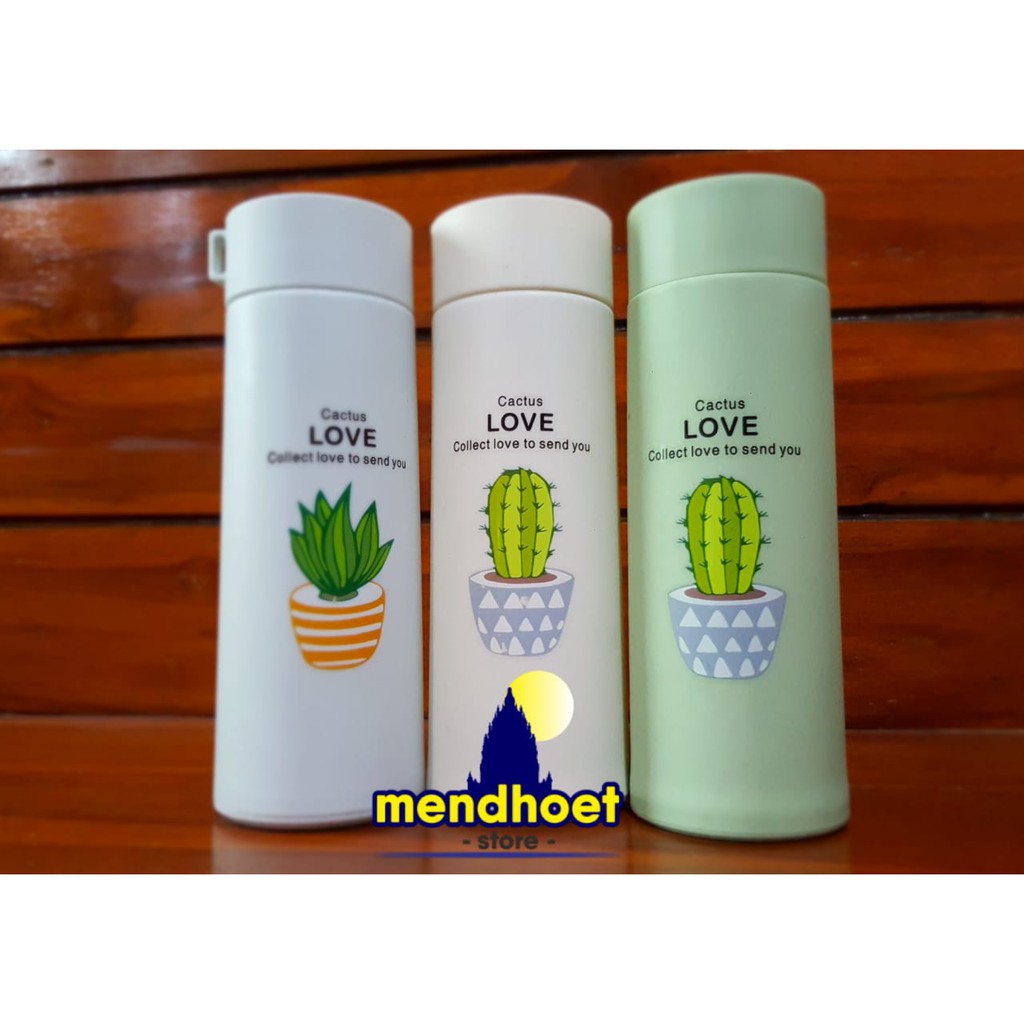 Jual Botol Minum Kaca Unik Motif Cactuskaktus Botol Minum Infuser Shopee Indonesia 2089