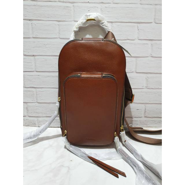 Jual Ready fossil dove sling bag brown Shopee Indonesia