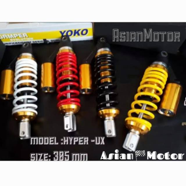 Jual Shockbreaker Yoko Tabung 305mm Matic Shock Yoko Mio Beat Fino Spacy Xeon Vario Dll