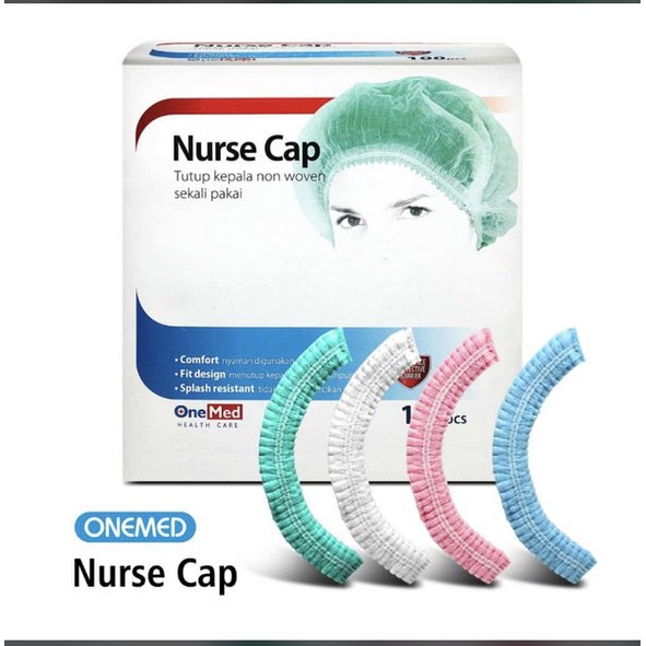 Jual Head Cap Disposable Desposable Sekali Pakai Nurse Cap Topi Perawat ...