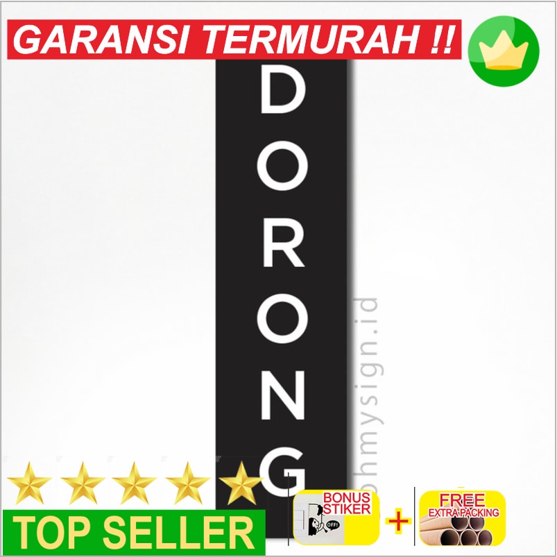 Jual Promo SIGN PUSH DORONG ACRYLIC | SIGN DORONG AKRILIK TIMBUL Elegan ...