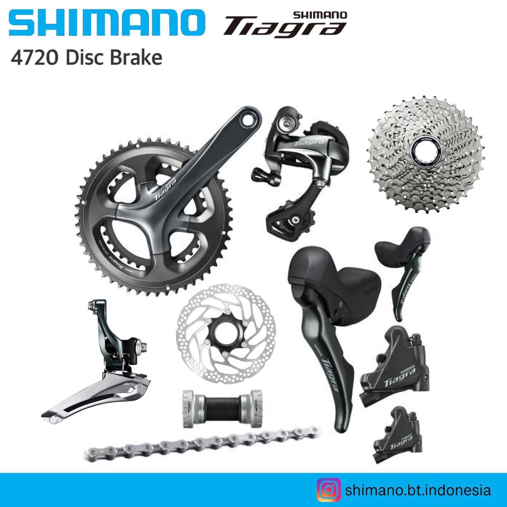 Jual group set tiagra discbrake 4720 hidrolik group set shimano ...