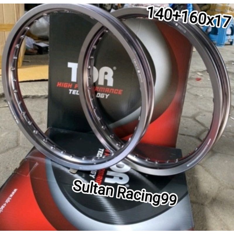 Jual Velg TDR W Shape 1 Set 140 160 Ring 17 Hitam TitaniumGrey Silver